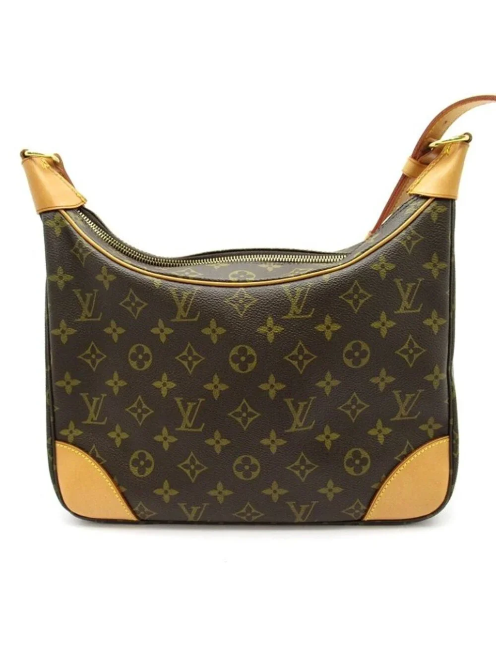 Louis Vuitton Boulogne 30 Monogram Shoulder Bag Brown